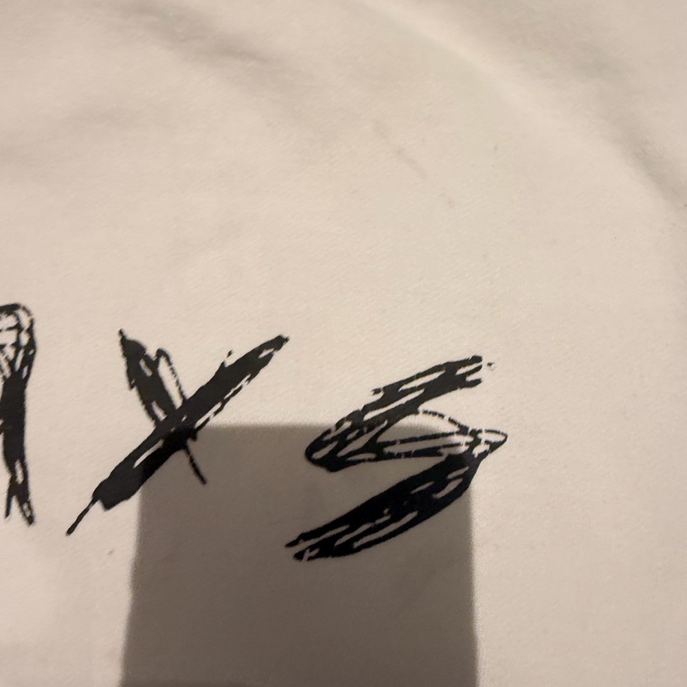 Prays Studios White Crewneck Sweatshirt Black Logo Size M unisex - Picture 8 of 9